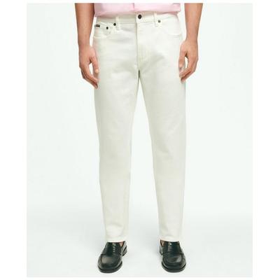 Brooks Brothers Men's Slim Fit Denim Jeans | White...