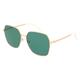 Fielmann BD 558 SUN FA Damen-Sonnenbrille Vollrand Mehreckig Edelstahl-Gestell, gold