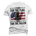 Graphic Amerikanische US-Flagge Slogan Amerikanische Flagge Veteranen Retro Vintage Brautkleider schlicht Streetstyle Herren 3D-Druck T Shirt Sports Outdoor Festtage Ausgehen T-Shirt Schwarz Weiß Blau