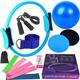 Yoga-Ball, 14-teiliges Set, Fitness-Pilates-Ring, Gleitplatte, Latex-elastischer Ring, Verlängerungsgürtel, Gummi-Springseil-Abdeckung