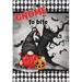 Halloween Spooky Gnomes Vampire Flags Double Sided 28x40 IN Creepy Castle Black Bat Tree Pumpkin Garden Flag Large Black White Buffalo Outdoor Flag Halloween House Yard Decorations