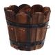 Barrel Planter Small Planter Pot Garden Tree Planter Garden Flower Pot Small Wood Planter for Patio