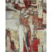 N Natori 24-Seven Outdoor/Indoor Abstract Multi/Red/Off-White Area Rug Red/Ivory - 2 X 3