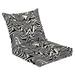 Outdoor Deep Seat Cushion Set 24 x 24 seamless pattern Abstract grunge texture monochrome fluid stains Deep Seat Back Cushion Fade Resistant Lounge Chair Sofa Cushion Patio Furniture Cushion