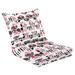 Outdoor Deep Seat Cushion Set 24 x 24 Rustic Marble Texture Seamless Background Natural Italian Matt Texture Deep Seat Back Cushion Fade Resistant Lounge Chair Sofa Cushion Patio Furniture Cushion