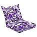 Outdoor Deep Seat Cushion Set 24 x 24 Marble texture seamless Abstract liquid fluid color pattern Textile Deep Seat Back Cushion Fade Resistant Lounge Chair Sofa Cushion Patio Furniture Cushion