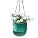 XIAN Plastic Transparent Hanging Planter Self-Watering Time Saving Planters for Travelling Outdoor Use Hanging Green Medium