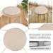 myvepuop 2024 Round Garden Chair Pads Seat Cushion For Outdoor Bistros Stool Patio Dining Room Four Ropes Beige 38X38CM