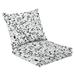 Outdoor Deep Seat Cushion Set 24 x 24 Seamless Terrazzo Abstract Texture Gray Mosaic Floor Background Deep Seat Back Cushion Fade Resistant Lounge Chair Sofa Cushion Patio Furniture Cushion