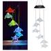 OWSOO Solar lamp Solar Turtles Lamp Turtles Lamp Wind Lamp Wind Chime Ip44 Waterproof Slow Chimes Qinquan Dsfen