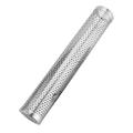 BBQ Smoke Pipe Round Stainless Steel Wood Pellet Mesh Smoker Tube Tools (12in)