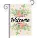 YCHII Hello Sunshine Garden Flag Summer Garden Flag Funny Flower Yard Flag Double Sided Seasonal House Flags Garden Flags for Outside Front Door Mailbox Lawn Patio Poolside Lakeside (Yellow)