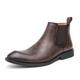 Men's Boots Chelsea Boots Casual Boots Fashion Boots Vintage Casual British Wedding Daily PU Height Increasing Comfortable Slip Resistant Booties / Ankle Boots Loafer Dark Brown Black Brown Spring