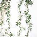 Artificial Eucalyptus Garland, Artificial Vine Artificial Eucalyptus, Leaf Table Garland, Artificial Eucalyptus Garland, Green Wedding Background, Arched Wall Decoration