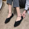 Women's Flats Slip-Ons Dress Shoes Sexy Shoes Comfort Shoes Daily Club Ribbon Tie Flat Heel Pointed Toe Fashion Casual Comfort Faux Suede PU Loafer Wine Leopard Black