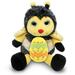 DolliBu Super Soft Sitting Bee with Yellow Easter Egg Plush - Perfect Bee Stuffed Animals for Easter Basket Cute Easter Egg Stuffed Animal Spring Toys for Girls Boys and Babies - 7 Inches