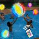 3pcs LED Light Up Beach Ball Lights Pool Lights 16 Light Colors Inflatable Glow Ball Games for Adults Kids for Beach Pool Game Party Remote Control