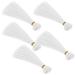 White 5 Pcs Pp Chip Bag Holder for Party Accessories Baby Dolls 15cm Wig Multicolor Long Straight Women s