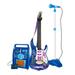 Kids Electric Guitar Set with Microphone Kids Karaoke Microphone Guitar Musical Set with Music Colorful Light Guitar Toys Gift for Boy Girls Toddlers