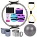 Dcenta Women s Pilates Set Yoga Sets with Ring Booty Bands Yoga Ball and Figure 8 Resistance Band for Glute Workouts and Stretching