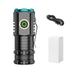 TOPUUTP Super Bright Flashlight Led Flashlights High Lumens Rechargeable Flashlights Ultra-Bright Small Portable Outdoor Lighting Shooting Mini Three-Eye Small Steel for Emergencies Camping