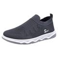 GHSOHS Mens Shoes Casual Sneakers for Men Black Sneakers Men s Fashion Sneakers Tennis Shoes Flat Soled Breathable Hollow Mesh Shoes Slip on Soft Soled Walking Sneakers Sports Running Shoes Size 40