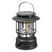 TERGAYEE Solar Camping Lantern for Outdoor 1200mAh Battery Powered Hanging Vintage Camping Lamp Outdoor Tent Light Emergency Lantern for Power Outage