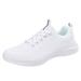 GHSOHS Womens Sneakers Plus Size Sports Shoes for Women Tennis Shoes White Sneakers Women s Shoes Solid Simple Four Seasons Shoes Mesh Breathable Comfort Flat Lace Up Shoes Casual Shoes Size 38