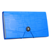 Expanding File Folder Pockets Letter Size Plastic File Pocket Folders Home Office Supplies Blue