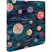 Galacic Decoraive 3-Ring 1-Inch Binder For School Office Or Home Made In he Reble & Easily Wipes Clean