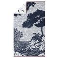 Drap de plage en coton bio bleu 100x180