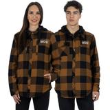 FXR Unisex Timber Insulated Flannel Jacket Copper-Black Small (2024)