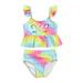 FOCUSNORM Toddler Baby Girl Unicorn Swimsuit Two Piece Bikini Tankini Sets Ruffled Bathing Suit Beachwear Swimwear