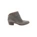 Lucky Brand Ankle Boots: Gray Print Shoes - Women's Size 8 - Almond Toe