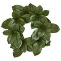 Silk Plant Nearly Natural 22 Magnolia Leaf Artificial Wreath