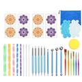 35 Pcs Mandala Dotting Tools Painting Kit Rock Dot Painting Kit for Nail Stone Mandala Arts Drawing Home Decor Activity style:style1;