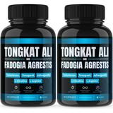 (2 Pack) Tongkat Ali Fadogia Agrestis Nitric Oxide Booster Supplement L Arginine Citrulline Pre Workout for Men with Fenugreek Turkesterone - Ashwagandha(120 Count)