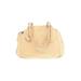 Francesco Biasia Leather Shoulder Bag: Yellow Solid Bags