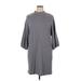 Charming Charlie Casual Dress - Midi: Gray Solid Dresses - Women's Size X-Large