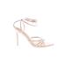 Fashion Nova Heels: Pink Print Shoes - Women's Size 9 - Open Toe