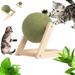 Cat Mint Ball Toy | Catnip Floor Ball Toy | Interactive Catnip Toy | Rotatable Catnip Roller Ball Floor Mount | Catnip Floor Toys With Enjoyable And Safe Floor Catnip Roller for Cat Playing (Large)