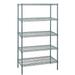 Quantum Storage Systems WR74-2136GY-5 Wire Shelving 5 Shelf Starter Units 21 x 36 x 74 Gray Epoxy