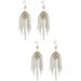 2 Pairs Chandelier Earrings Pearl Chain Earrings Dangle Earrings Women Jewelry Gifts