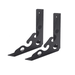 Wall Shelf Bracket Black 2pcs Heavy Triangular Shelf Bracket Iron Shelf Bracket with Screws for Wall Shelf for Kitchen Bathroom Living Room 15*15*2.6cm