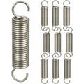 10pcs Double Hook Spring Tension Springs Compression Springs Hook Spring Assortment 1.21145mm