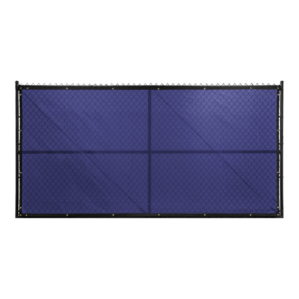 FenceScreen 350 Series 6' x 50' Navy Blue PVC Mesh PLUS Privacy Fence Screen 350-50-58NB