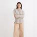 Madewell Sweaters | Madewell Button-Shoulder Turtlneck Beige Oatmeal Sweater 1x Anthropologie | Color: Brown/Cream | Size: 1x