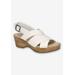 Extra Wide Width Women's Raffey Sandal by Naturalizer in White (Size 11 WW)