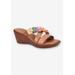 Wide Width Women's Bellefleur Sandal by Franco Sarto in Tan (Size 7 1/2 W)