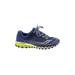 Saucony Sneakers: Activewear Platform Edgy Blue Print Shoes - Women's Size 8 1/2 - Almond Toe